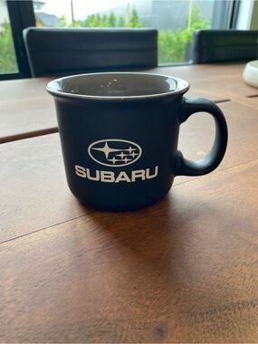 Matte Black Ceramic Mug with Logo